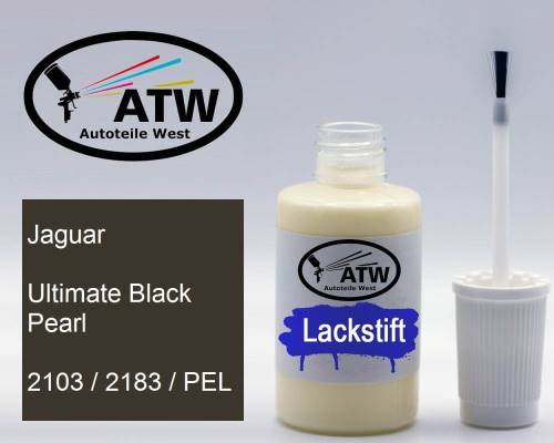 Jaguar, Ultimate Black Pearl, 2103 / 2183 / PEL: 20ml Lackstift, von ATW Autoteile West.
